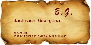 Bachrach Georgina névjegykártya
